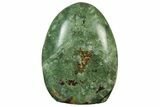Free-Standing, Polished Green Chrysoprase - Madagascar #230232-1